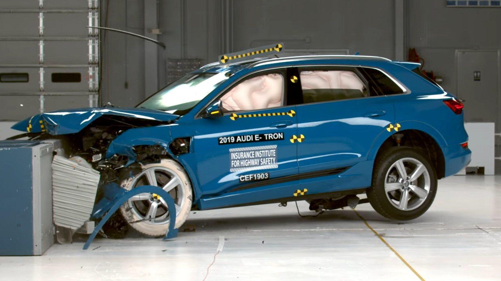 Audi e-tron får toppscore i amerikansk krasjtest