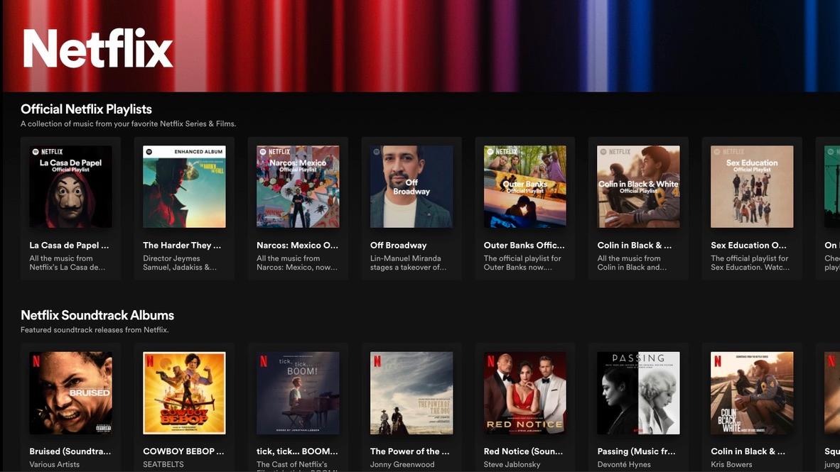 Nå blir det enklere å finne Netflix-musikken på Spotify