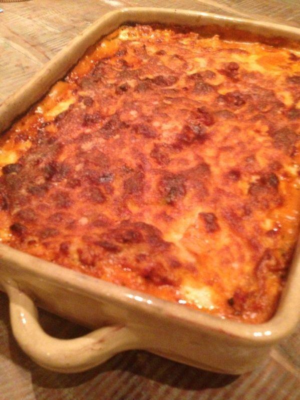 FAMILIEMAT Det er mye god smak i Guri Schankes hjemmelagde lasagne. Foto: Guri Schanke