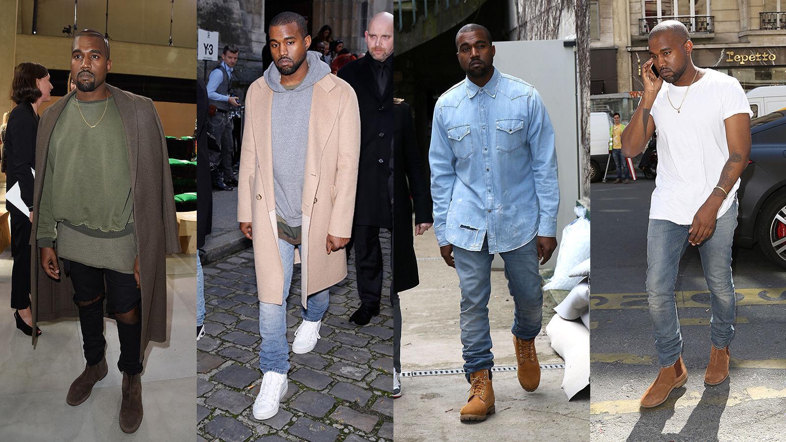 DESIGNER: Kanye West er ikke bare opptatt av å kle opp seg selv. I 2014 lanserte han også sin egen kolleksjon sammen med det franske motehuset A.P.C. Foto: Getty Images