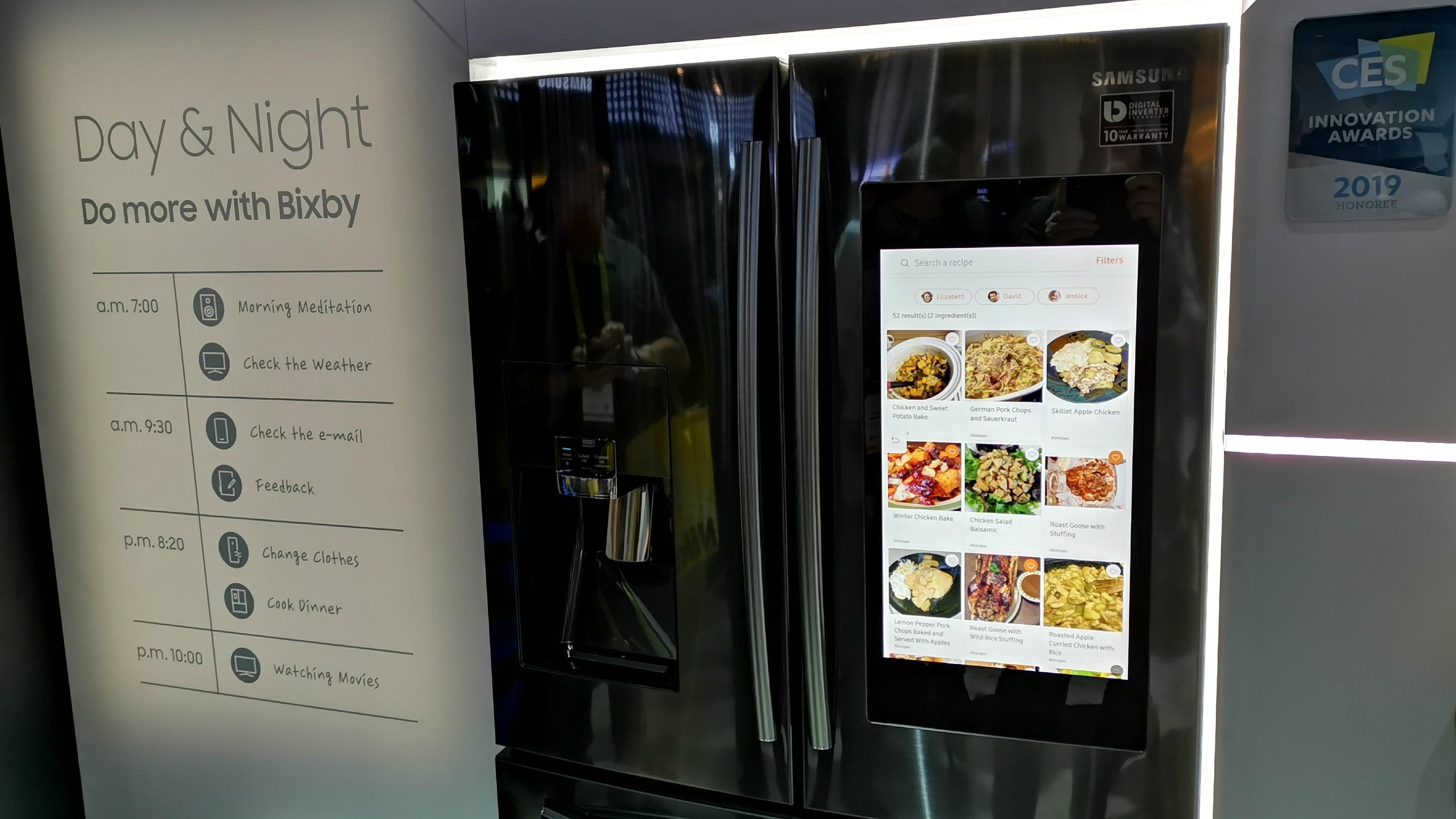 Kjøleskapet som vet hva du har i det – og gir deg forslag til oppskrifter rett på skjermen