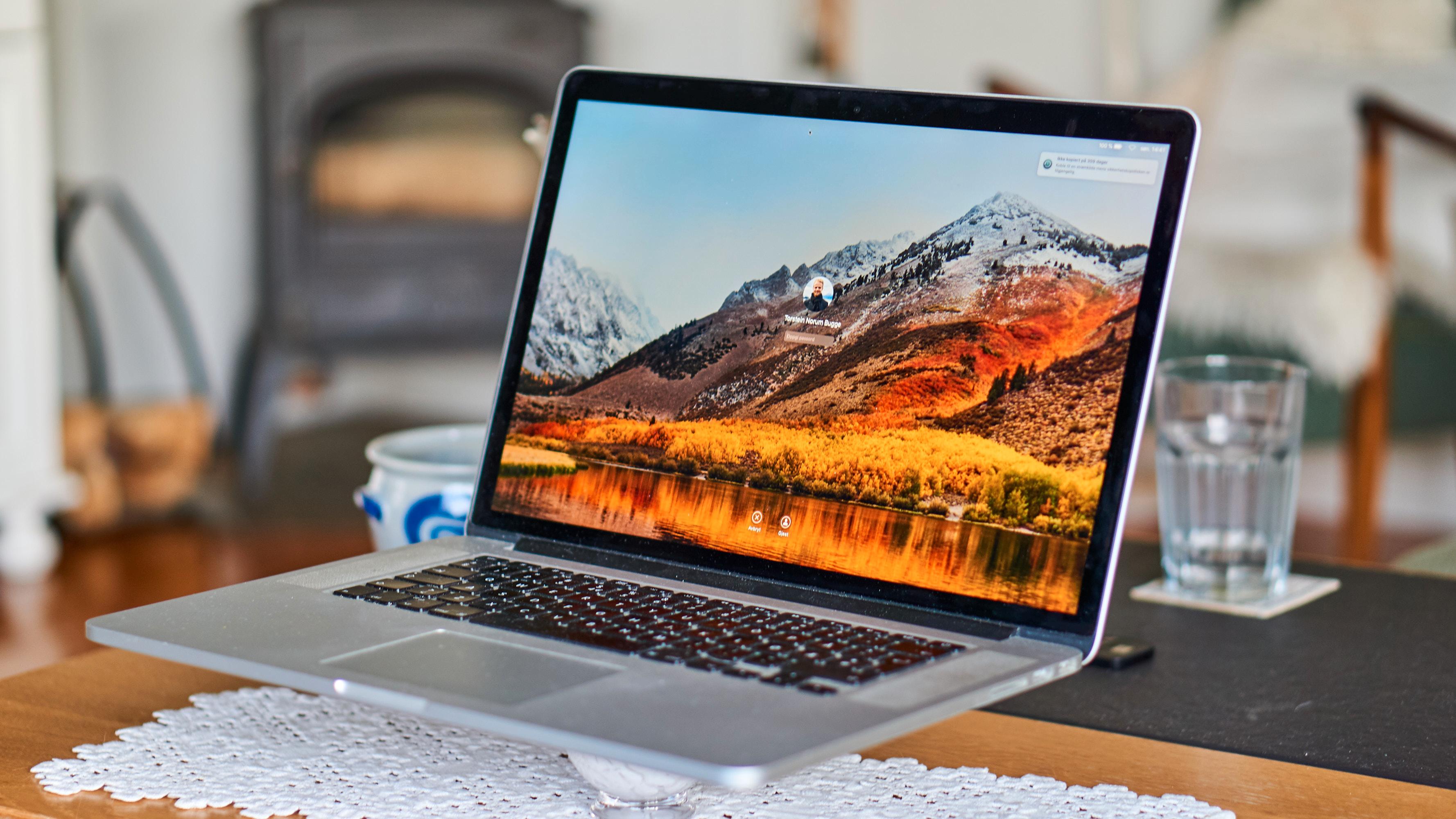 Undertegnedes MacBook Pro 15, Late 2013.