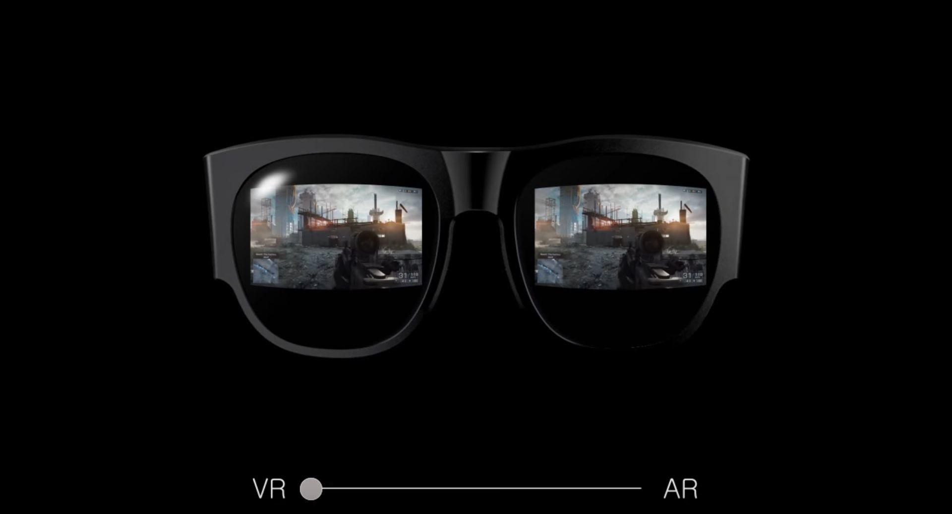 Brillene skal enkelt kunne veksle mellom virtuell og utvidet virkelighet.