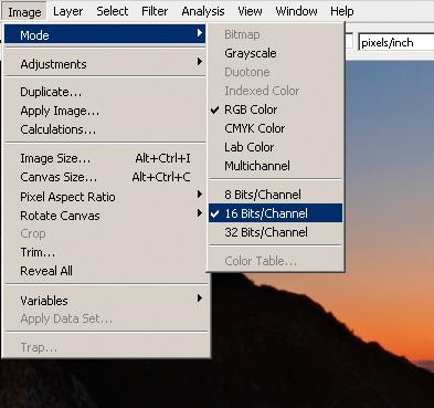 De nyere versjonene av Adobe Photoshop (CS2, 3 OG 4) har full støtte for redigering i 16 bpc, som, hvis vi et øyeblikk ser bort fra HDR, er det eneste brukbare til profesjonell bilderedigering.