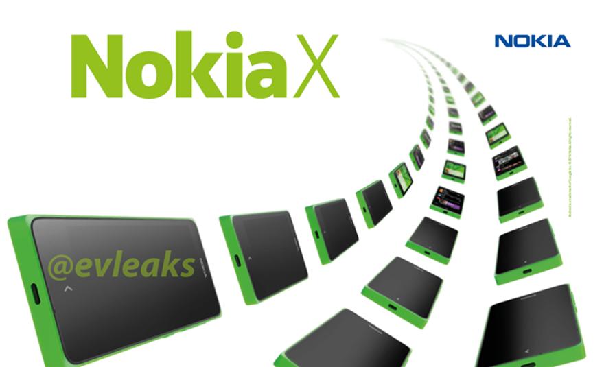 Dette skal ifølge Twitter-brukeren @evleaks være et offisielt bilde fra Nokia, som bekrefter navnet Nokia X.Foto: @evleaks