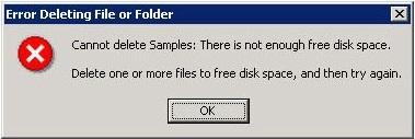 Slett filer for å få slette filer!