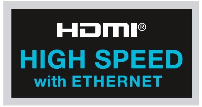 High Speed med Ethernet.Foto: www.hdmi.org, All Rights Reserved