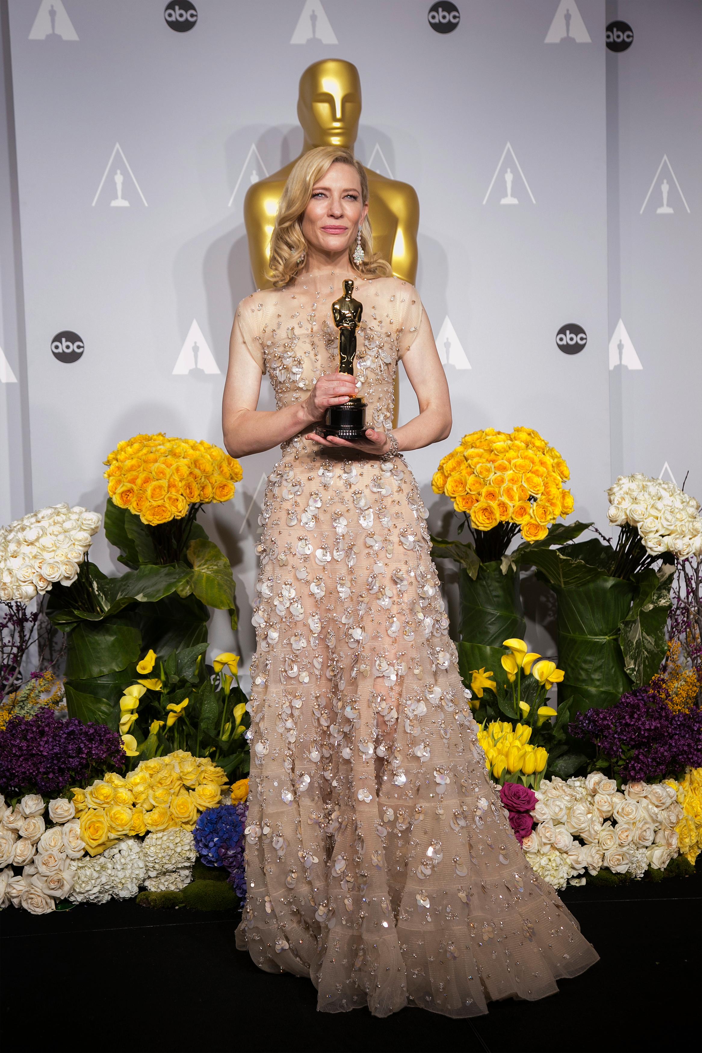 LUKSUSLOOK: Cate Blanchett på Oscar-utdelingen i 2014.