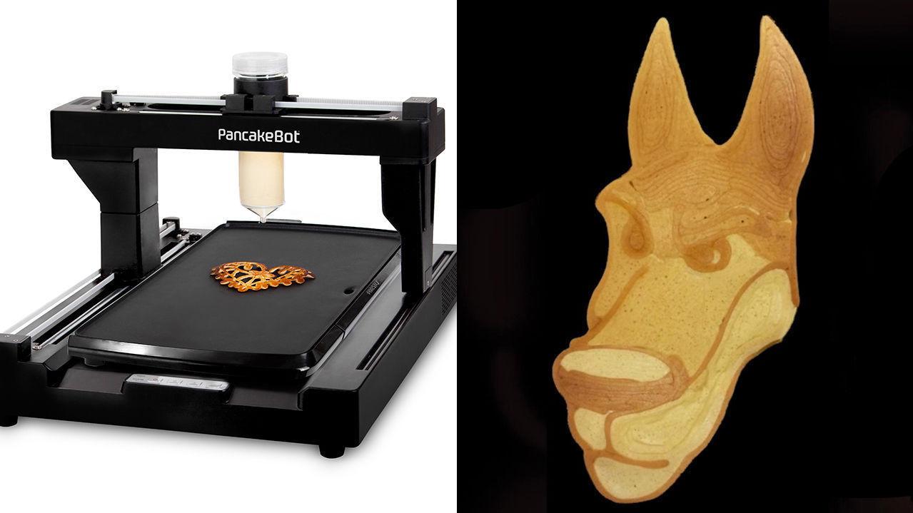 INNOVATIVT: Roboten tegner opp pannekaker i den formen du ønsker. Miguel Valenzuela bor i Hokksund, og er mannen bak det hele. Foto: StoreBound