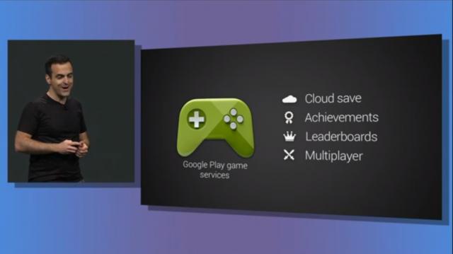Endelig får også Android-brukere en felles løsning for lagring av spill og deling av poeng.Foto: Google IO Webcast