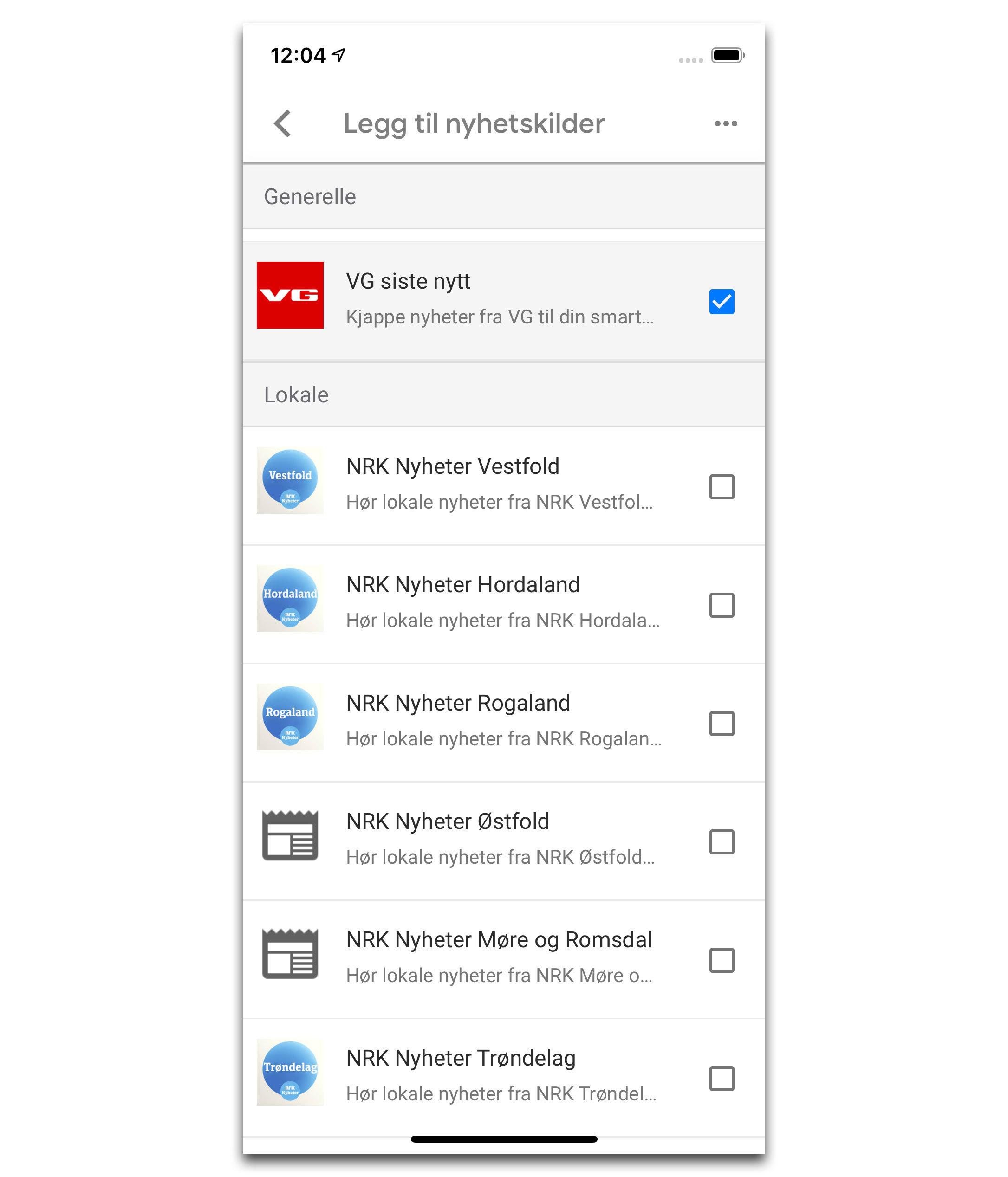 VG er blant de norske nyhetskildene som nå er tilgjengelig i Googles såkalte «narrative news»-funksjon.