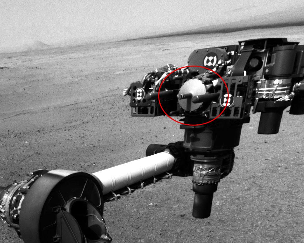 MULIG SMITTEBÆRER: Dette er stridens hode. Det er deler til denne drillen NASA utsatte for jordiske mikrober før kjøretøyet ble sendt til Mars.Foto: JPL-Caltech (NASA)