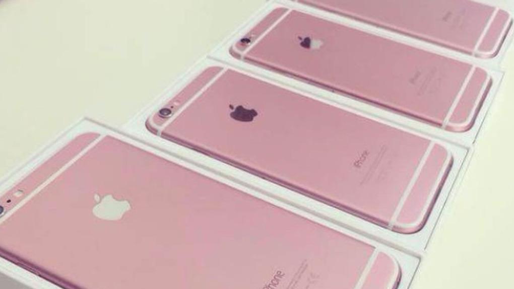 iPhone 6S skal ifølge noen rapporter komme i rosa, men enkelte hevder også at disse «lekkasjebildene» er falske. Foto: daliulian.net