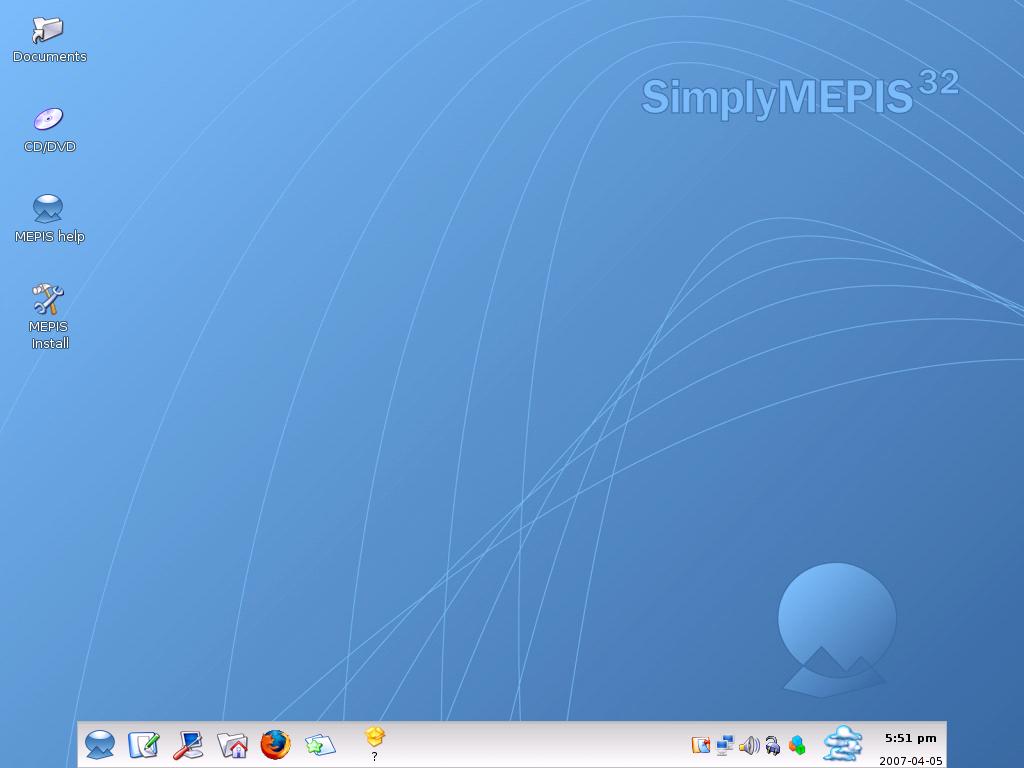 SimplyMEPIS 6.5
Klikk for større bilde