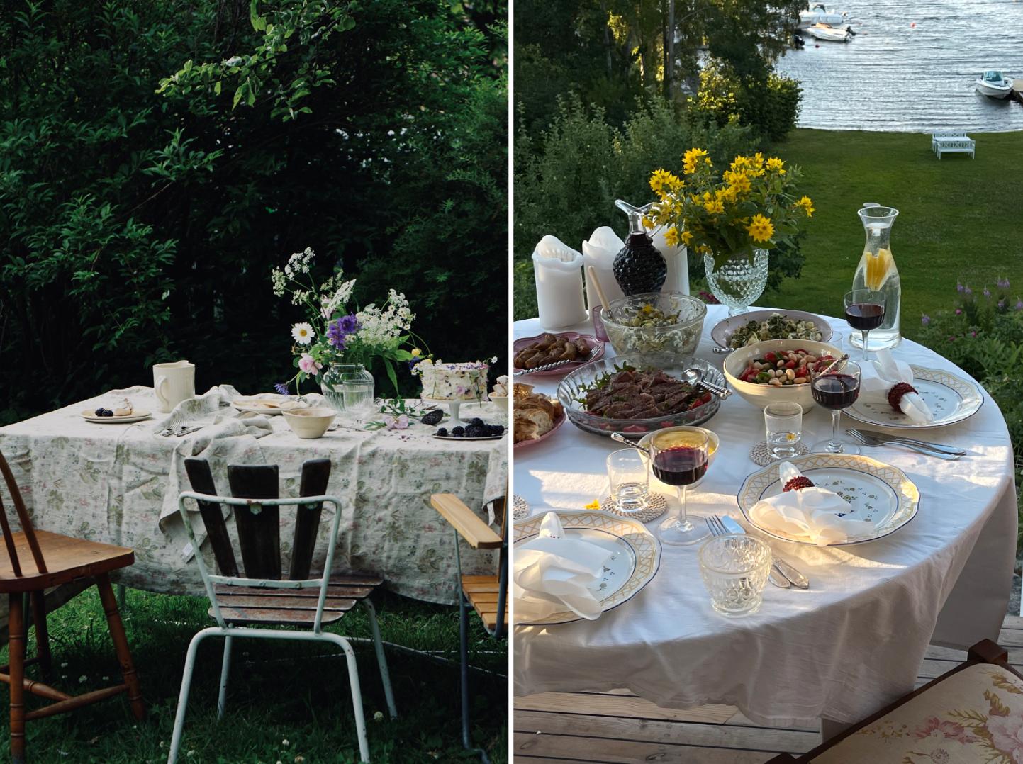 UTEFEST: Ta med bord, stoler og duk og nyt sommerkvelden, god mat og selskap utendørs.