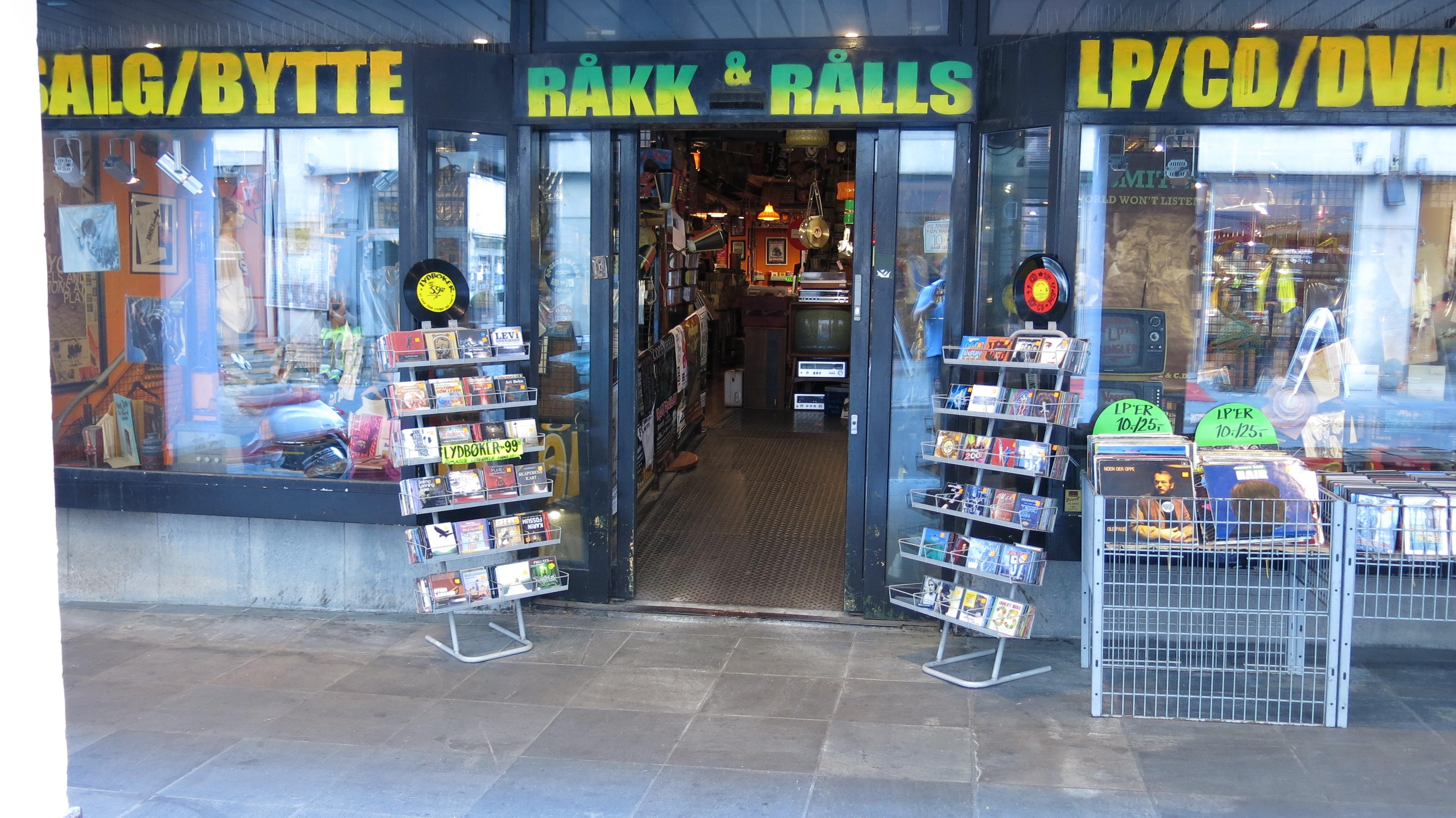 Råkk and Rålls er en platebutikk som fortsatt selger kassetter. .Foto: Ole Henrik Johansen / Hardware.no