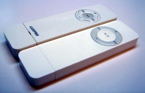 Luxpro Super Tangent og Apples iPod Shuffle (Foto: Make)