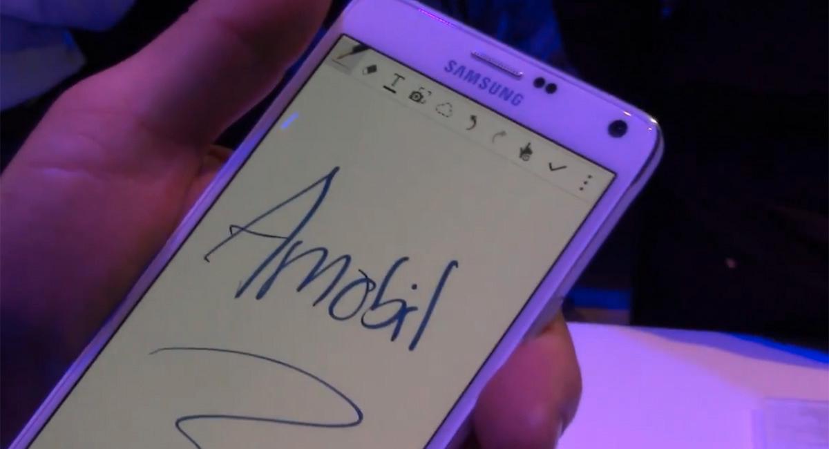 Her er nye Galaxy Note 4 i bruk