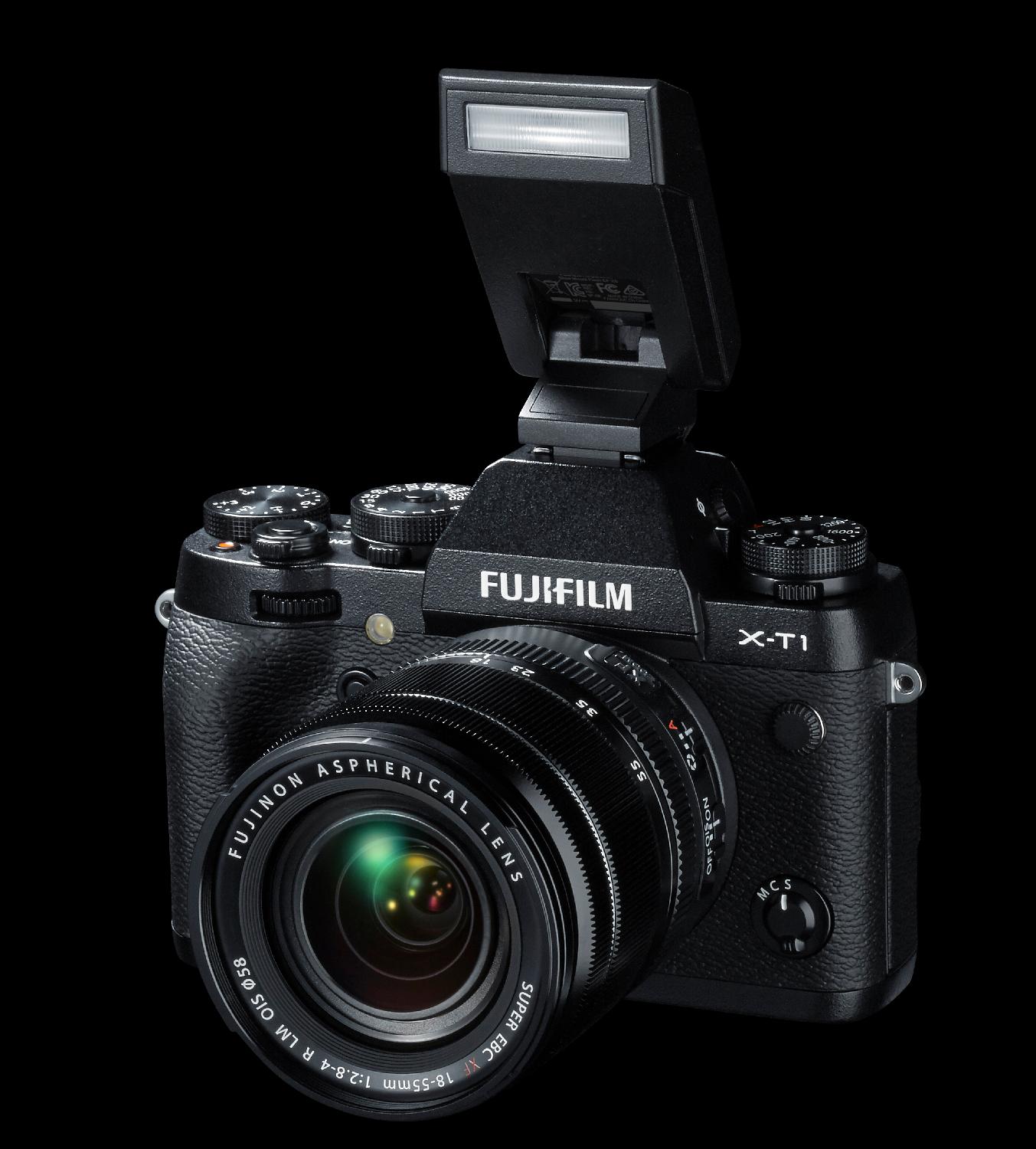 Fujifilm med blitsen EF-X8. (Foto: Fujifilm)