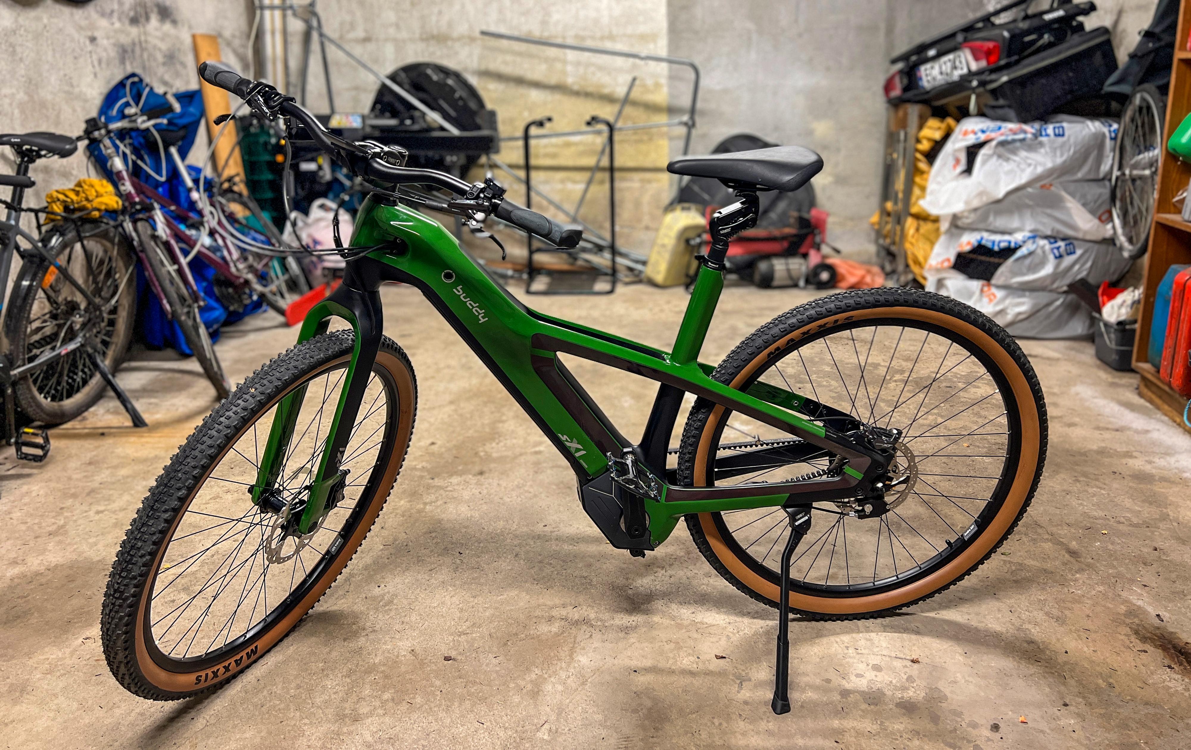 Buddy Bike SX1 ble også så vidt testet i fargen grønn. 