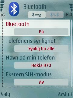 Bluetooth må være aktivert før du kan bruke funksjonene.