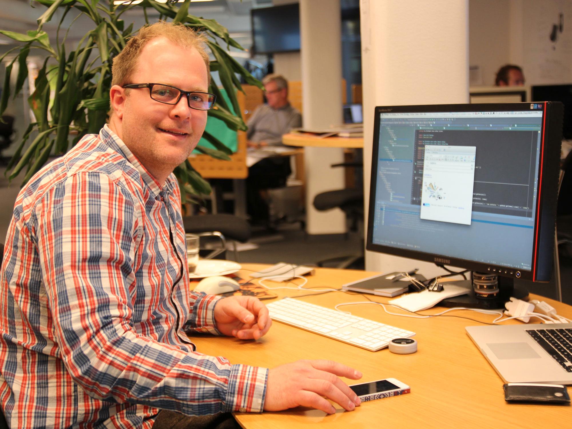Kristoffer Framstad er leder for teamet som vedlikeholder og utvikler FINN Torget.Foto: Atle Skretting