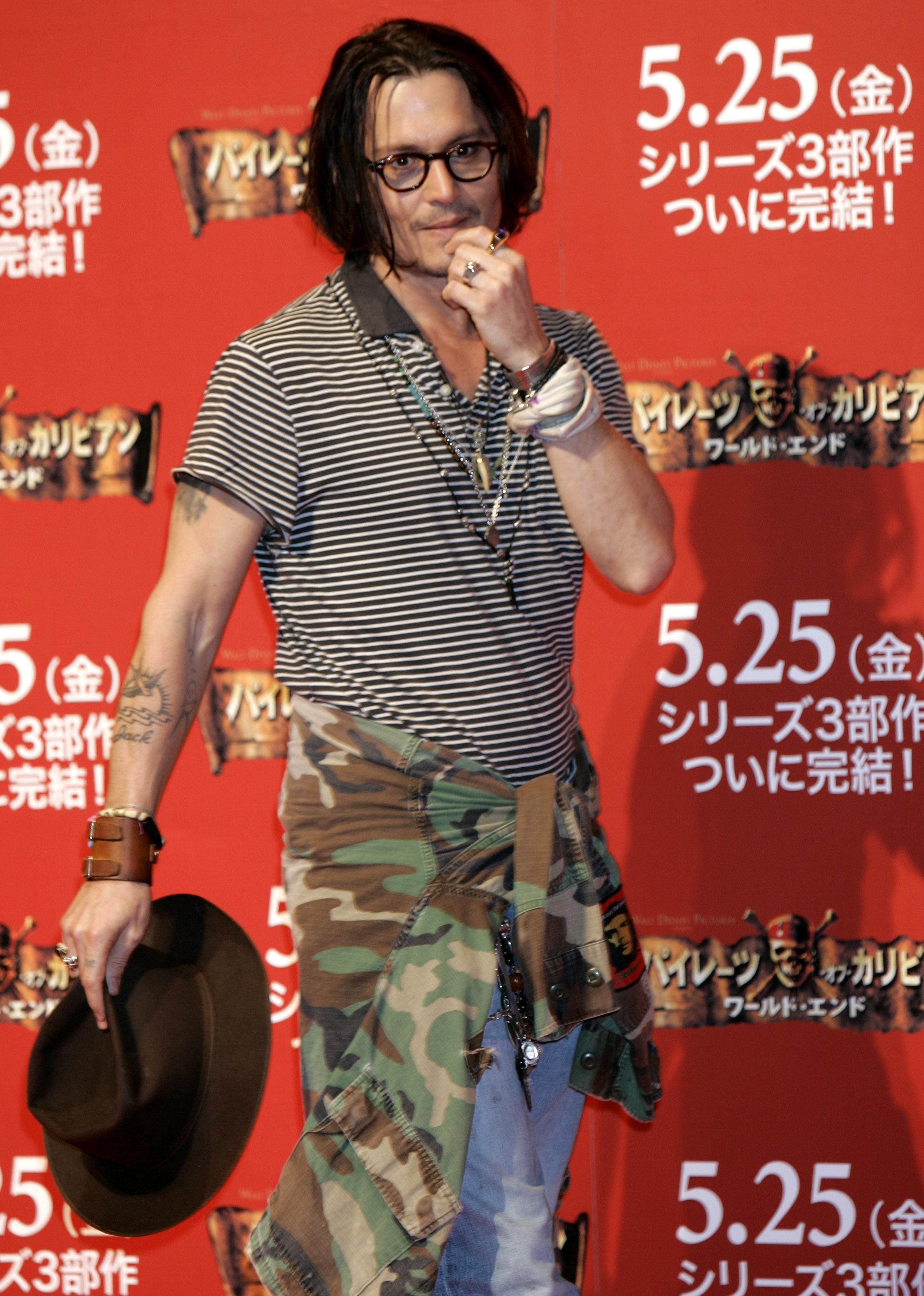 2007: På Tokyo-premieren av «Pirates of the Caribbean: At World’s End».