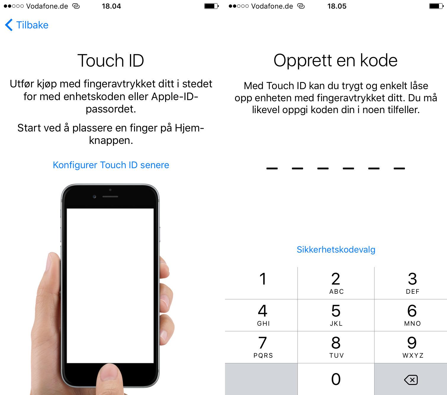 Touch ID-sensoren som registrerer fingeravtrykk har blitt veldig mye kjappere i nyeste iPhone-modell. Nå er også koden som hører til sekssifret. Foto: Finn Jarle Kvalheim, Tek.no