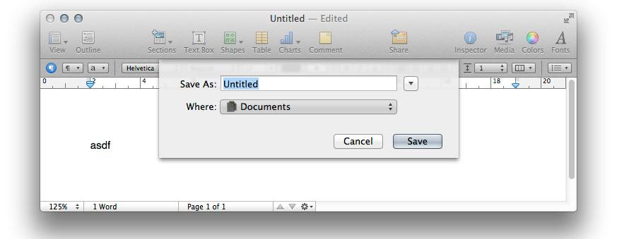 Hvor er iCloud-støtten for Pages på Mac?