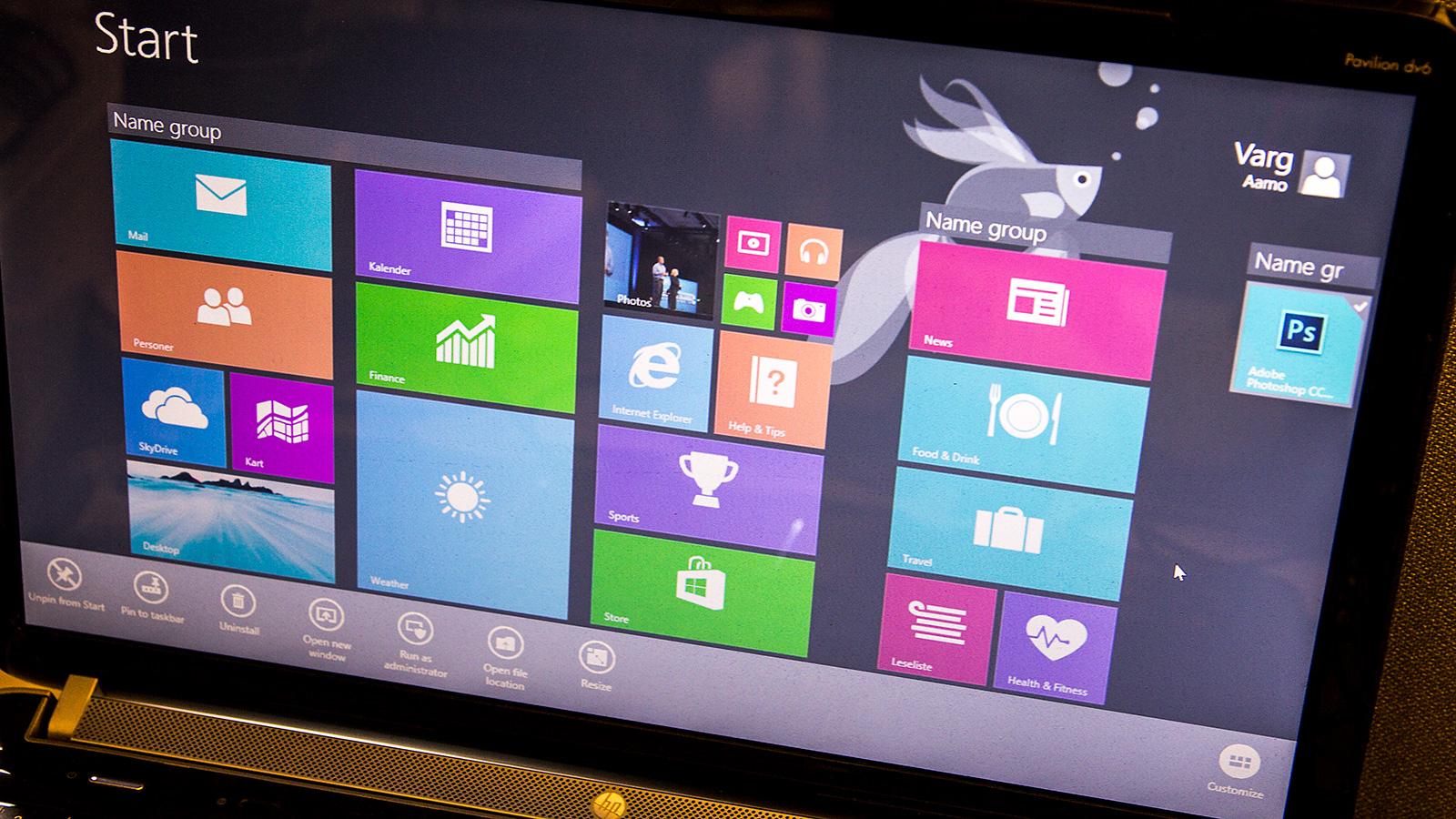 Det er kanskje startskjermen som har blitt mest kjent på Windows 8, men bak kulissene ligger det mye mer.Foto: Varg Aamo, Hardware.no