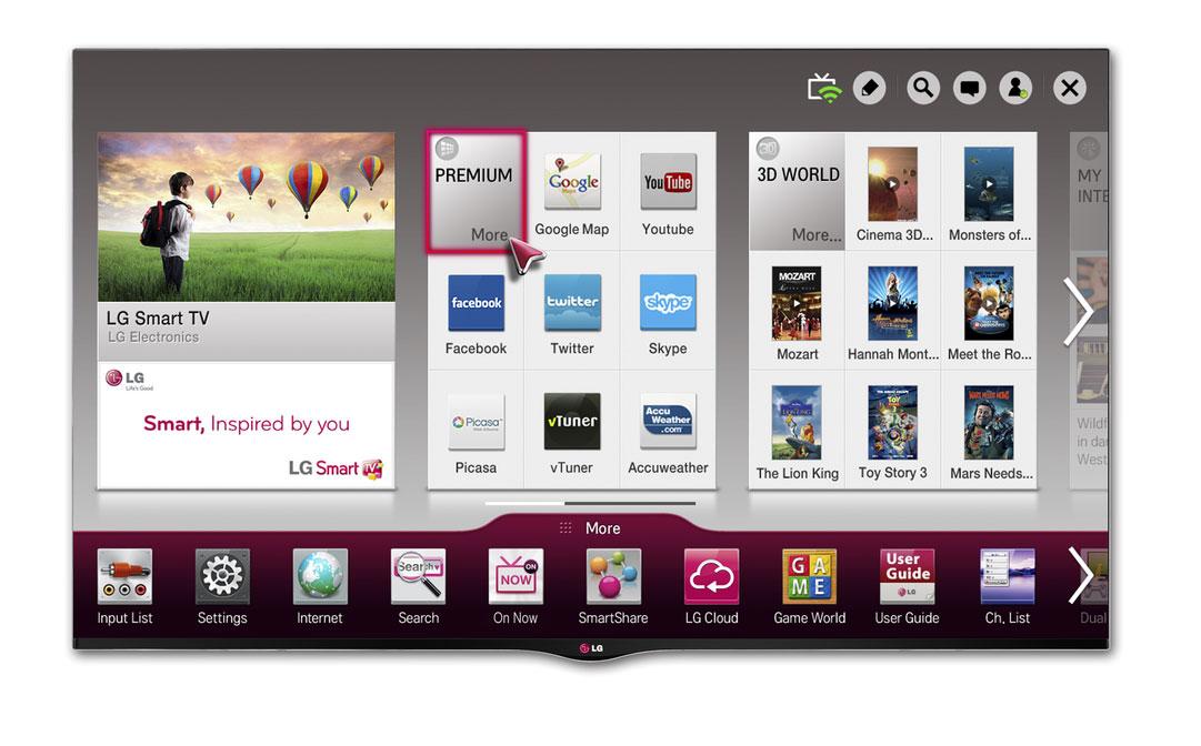 Den nye smart TV-plattformen til LG.Foto: LG
