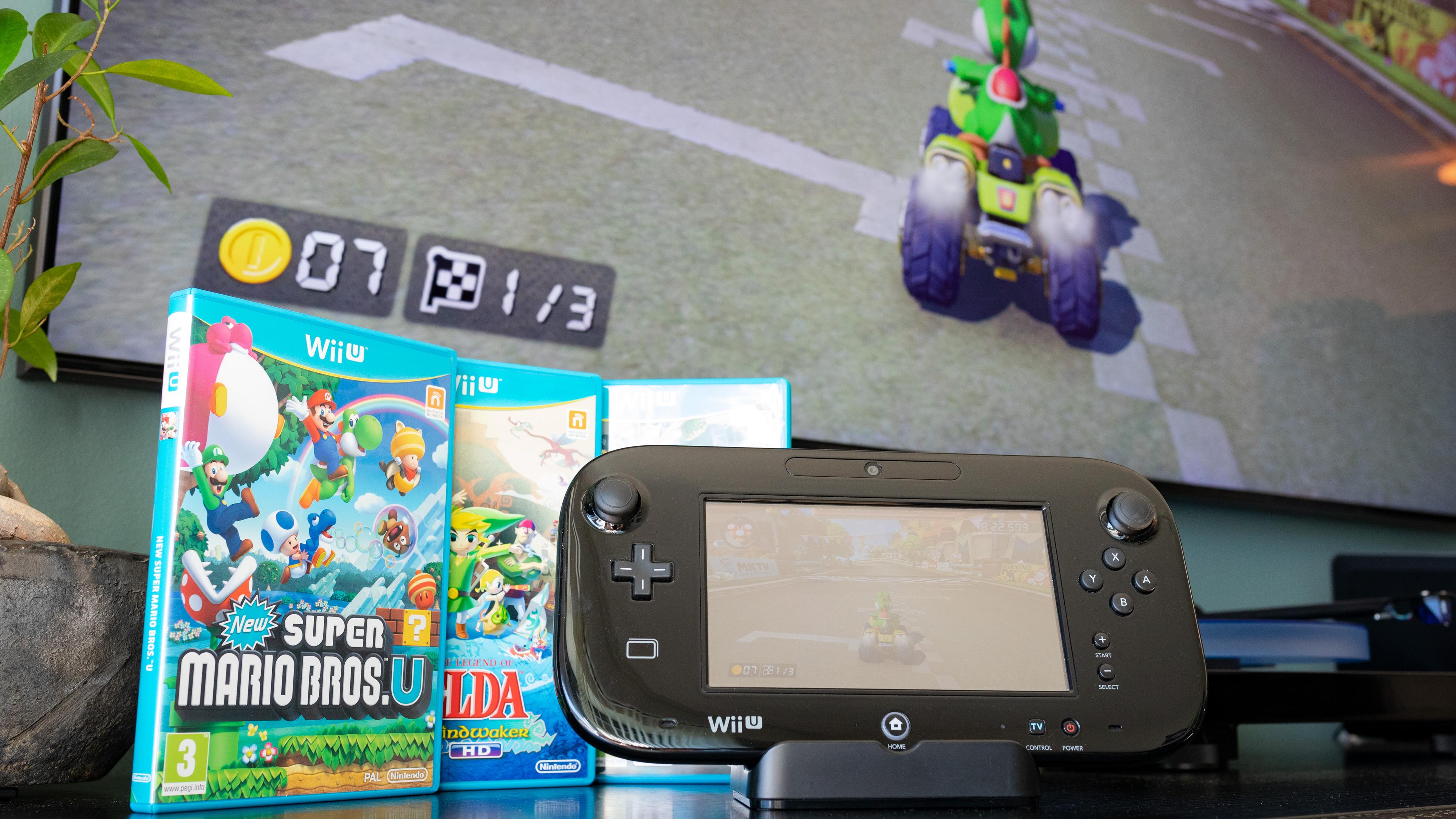 Wii U og Mario Kart 8.