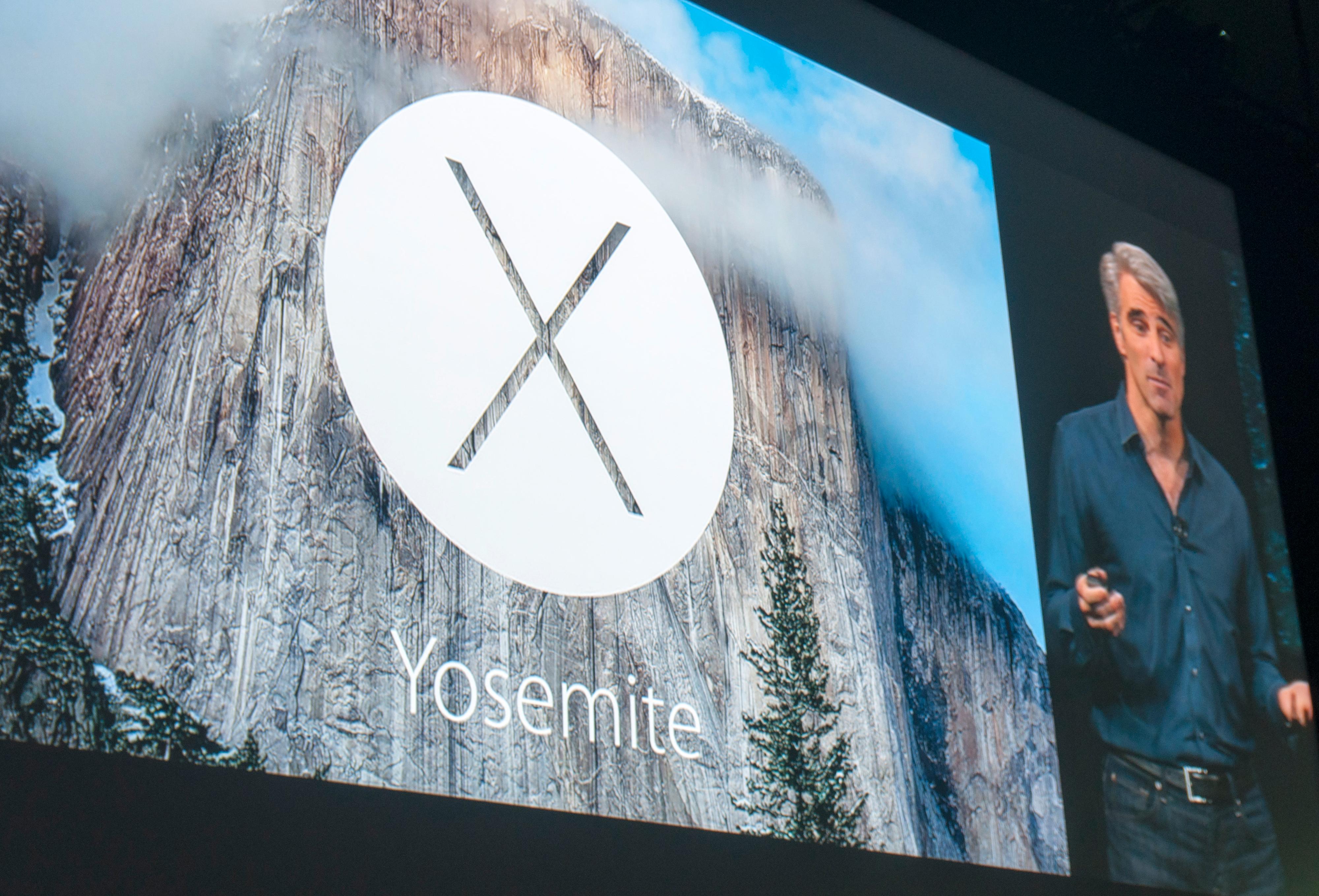 Yosemite-logoen på skjermen.Foto: Finn Jarle Kvalheim, Tek.no