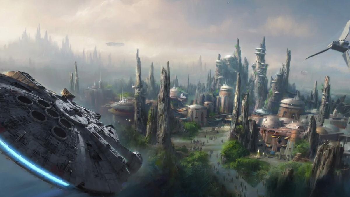 Konsept-tegning for den kommende Star Wars-verdenen. Foto: Disney