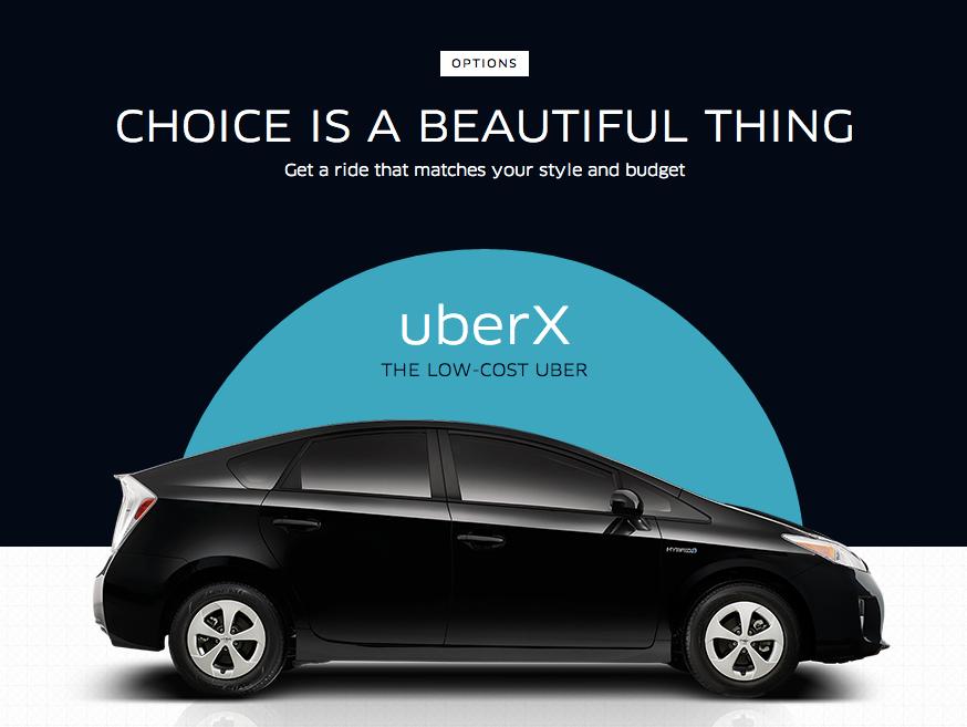UberX, den billigste tjenesten appen tilbyr.Foto: Uber