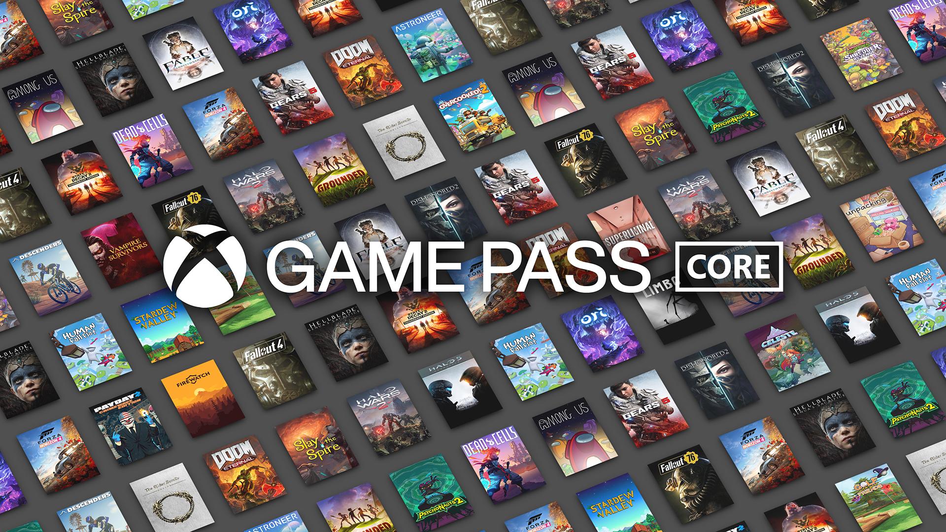 Her er listen over spill for Xbox Game Pass Core