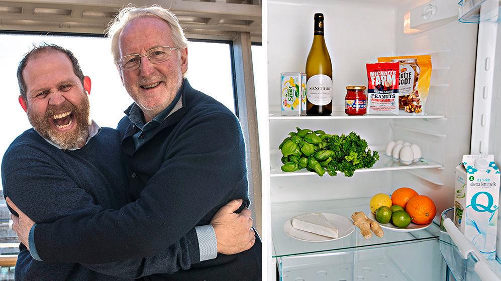 KALD BASIS: Hvem av disse har alltid vin i kjøleskapet? OBS: Kjøleskapsbildet er et illustrasjonsbilde. Foto: Hallgeir Vågenes / Jørgen Braastad