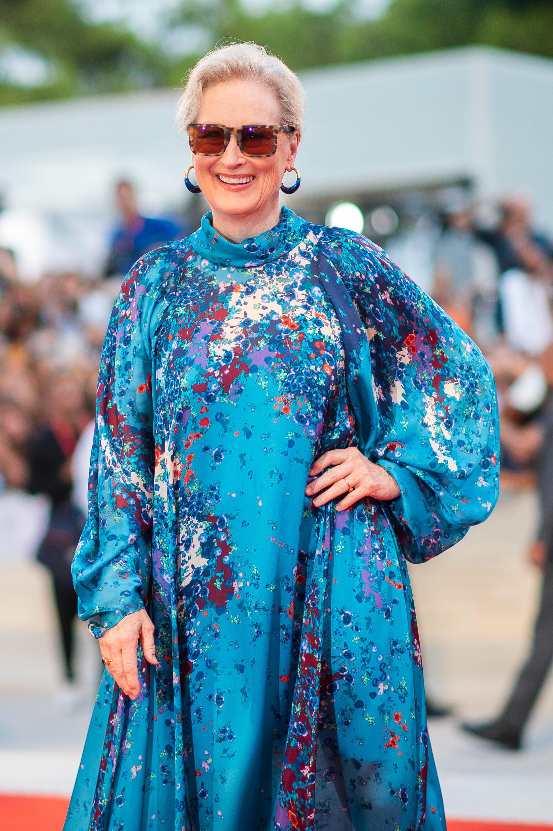 Meryl Streep har låtit det blonda håret bli naturligt grått.
