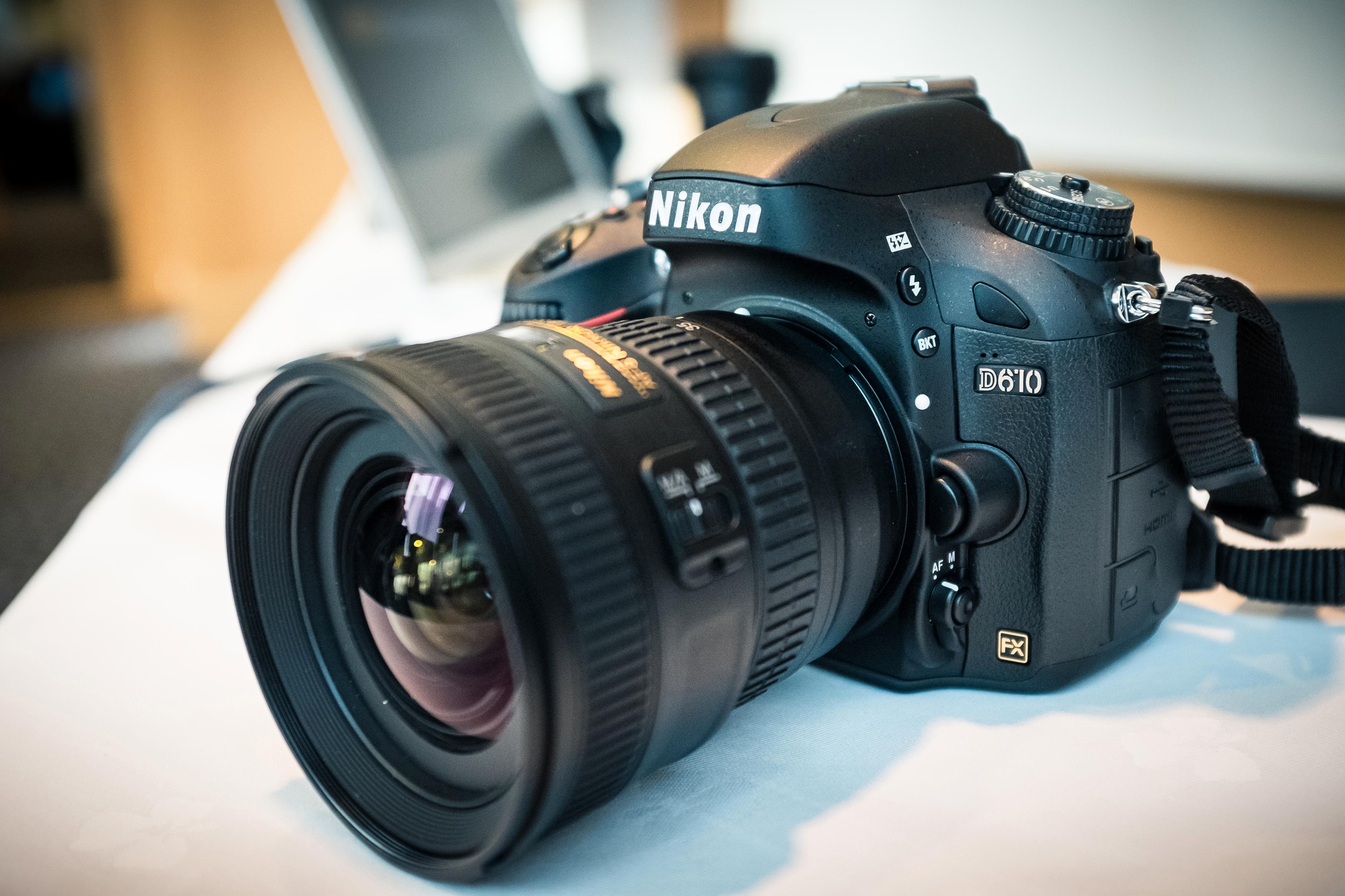 Nikon viste fram sin nye D610. 
Foto: Johannes Granseth