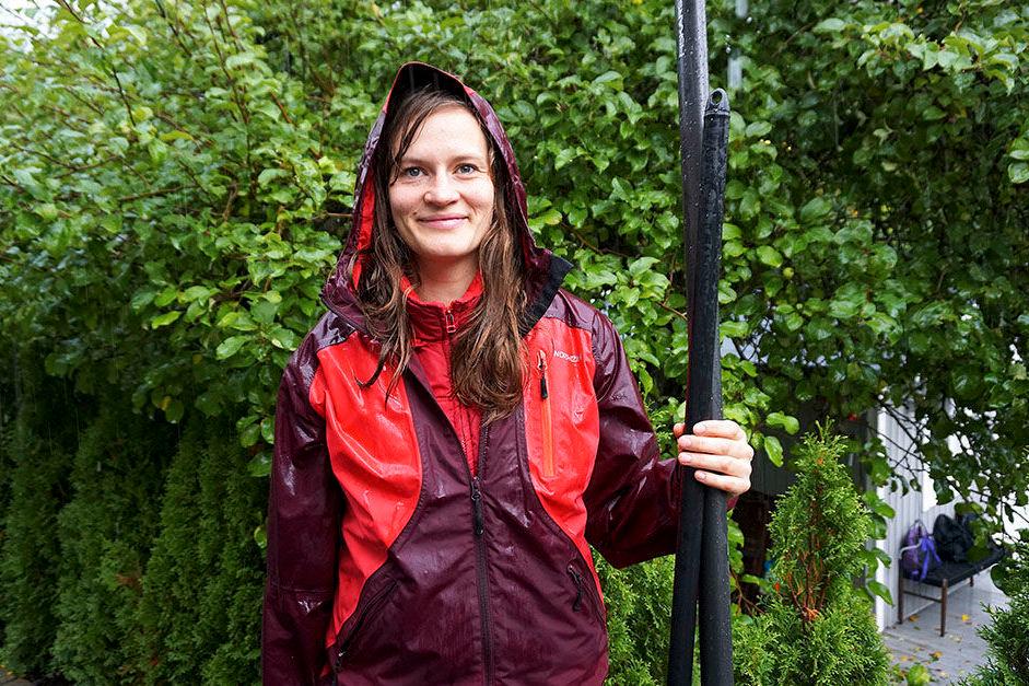 Anne Dubrau er daglig leder av Epleslang, som plukker epler fra private hager i Oslo og Akershus. Foto: Sara Berge Holmberg