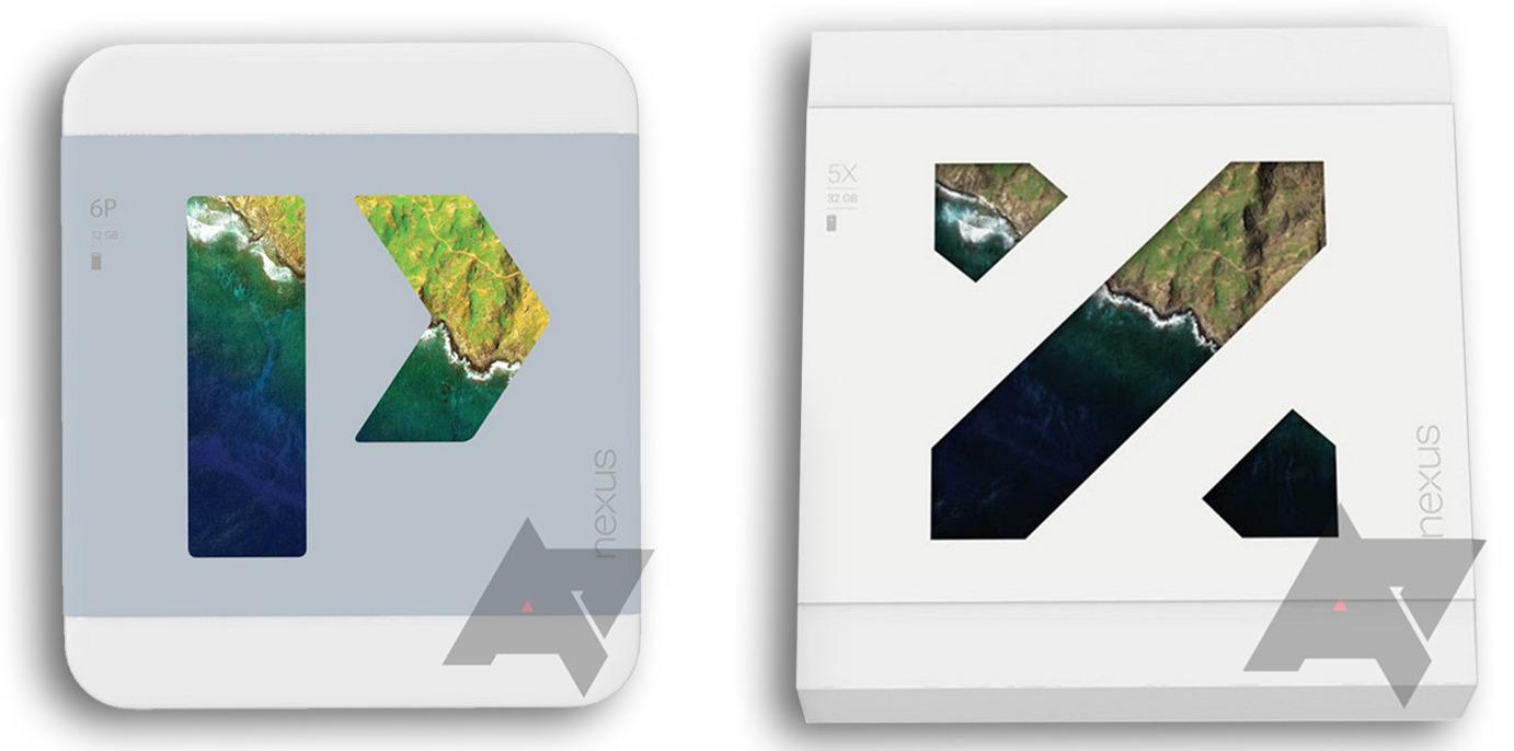 Dette skal altså være embalasjen til de kommende Nexus-modellene. Foto: Android Police | Montasje: Tek.no
