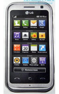 LG KM900 kan bli en av de første mobilene med de kubebaserte menyene.