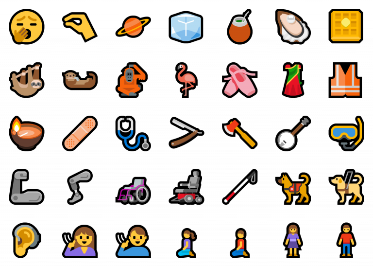 Windows 10 får nå støtte for Emoji 12 og en rekke nye fjes og figurer.