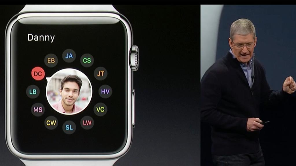 Apples Tim Cook viste frem den nye Apple Watch-klokken.
