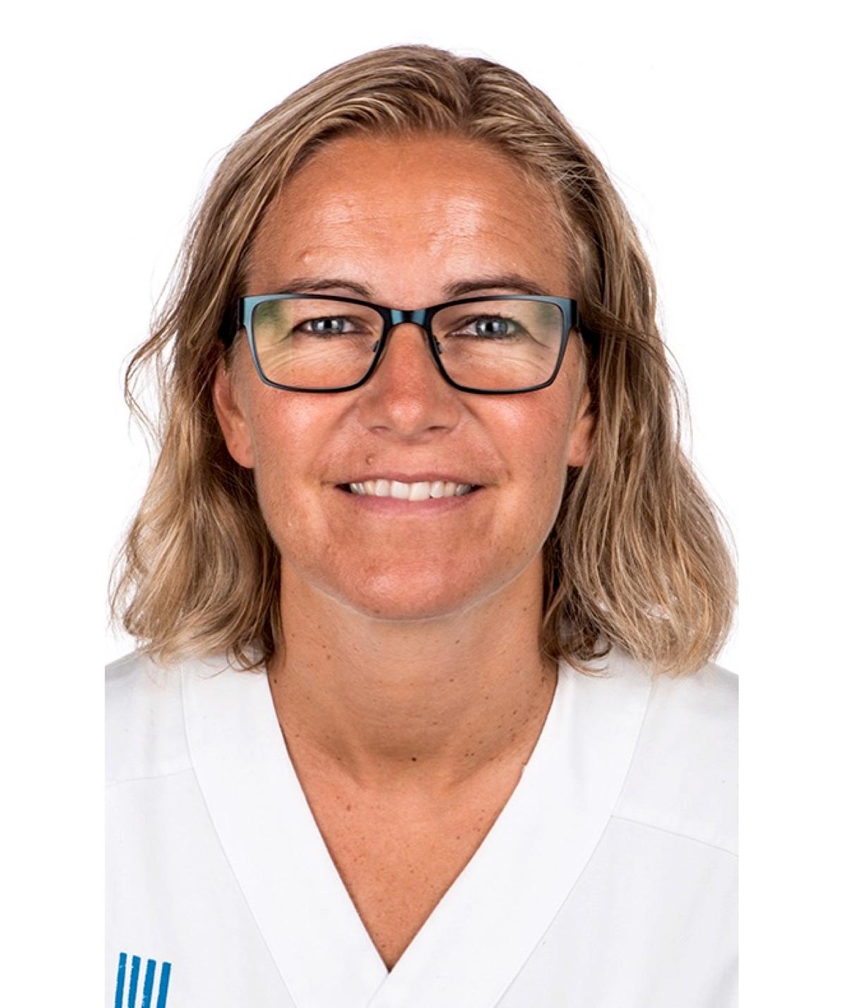 Eli Westerlund, överläkare på Danderyds sjukhus. Hon jobbar främst med patienter som drabbats av blodpropp i lungan eller i benet. 