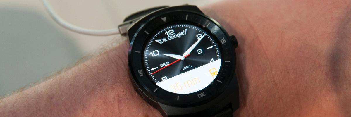 LG G Watch R ser ikke så smartklokkete ut.Foto: Finn Jarle Kvalheim, Amobil.no