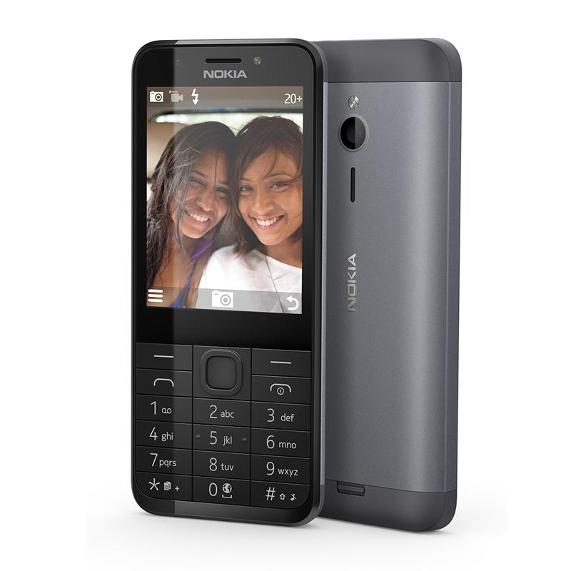 Nokia 230 har kamera både foran og bak. Foto: Microsoft