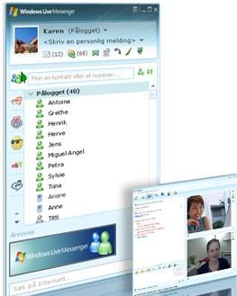 Windows Live Messenger topper MSBLOGs liste