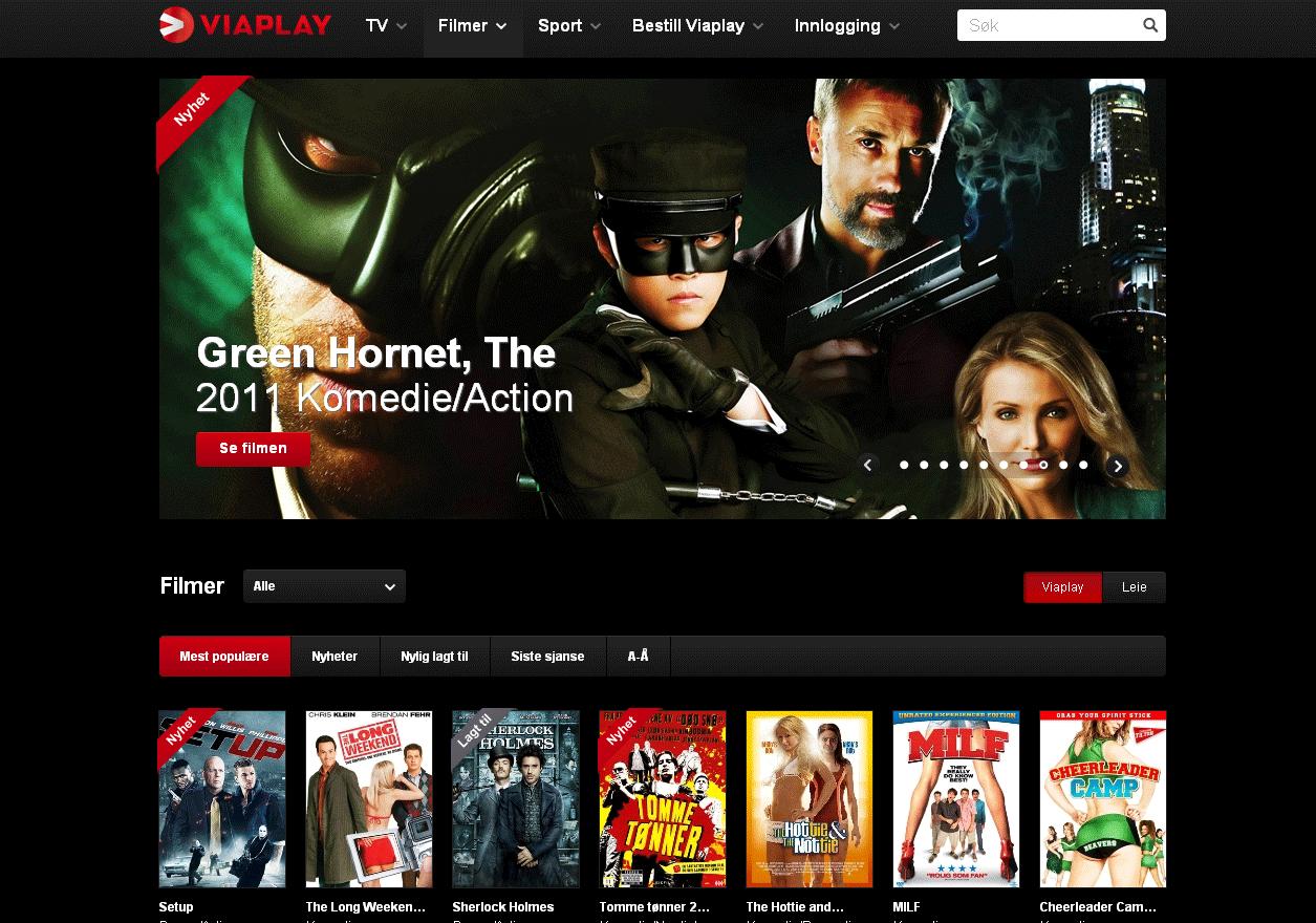 Viasats nett-TV, Viaplay, konkurrerer sterkt med Netflix.