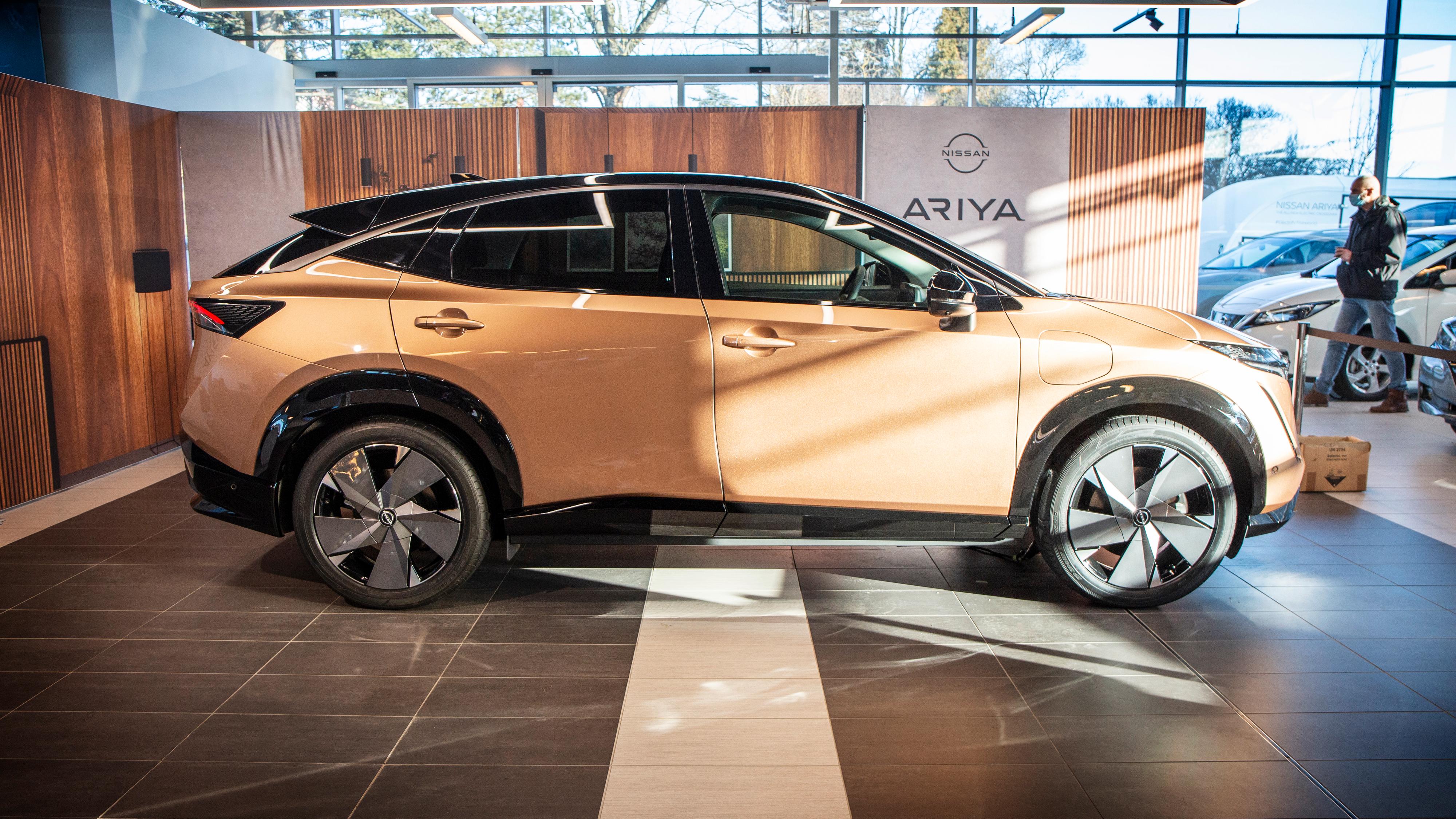 Nissan Ariya – her på norgesbesøk allerede i februar 2021. 